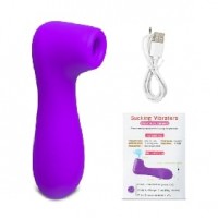 Clitoral Stimulator 12 Speeds Silicone Rechargeable PURPLE